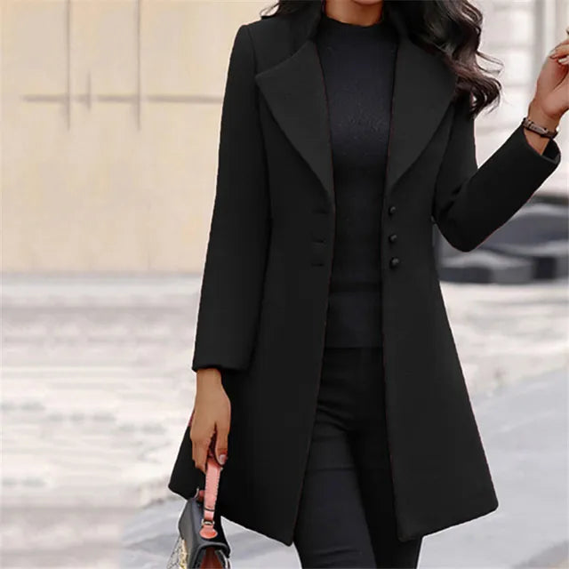 Wollen Coat β Lange mouwen