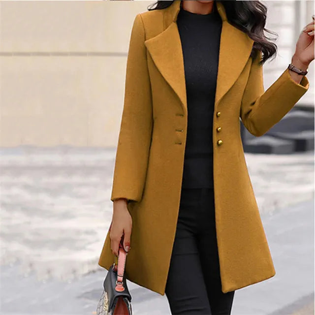Wollen Coat β Lange mouwen