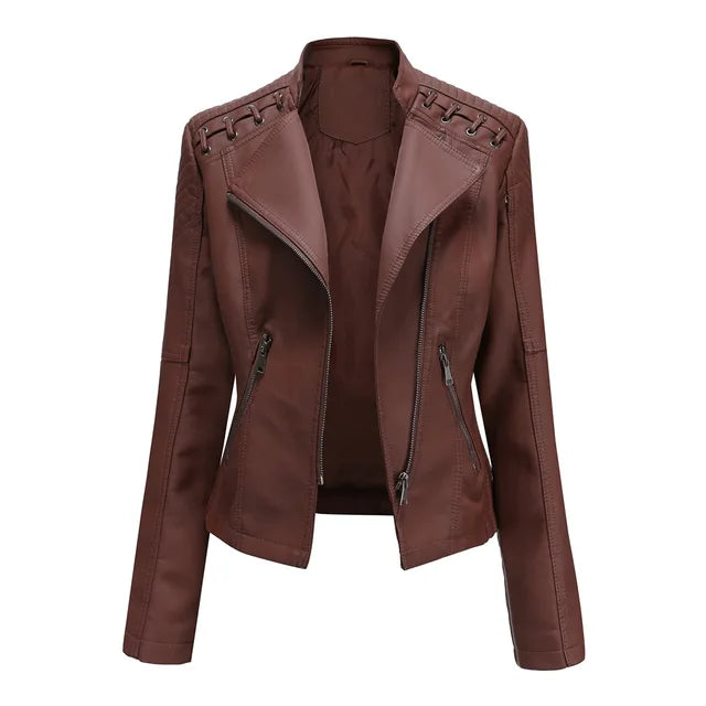 Leren Bikerjas