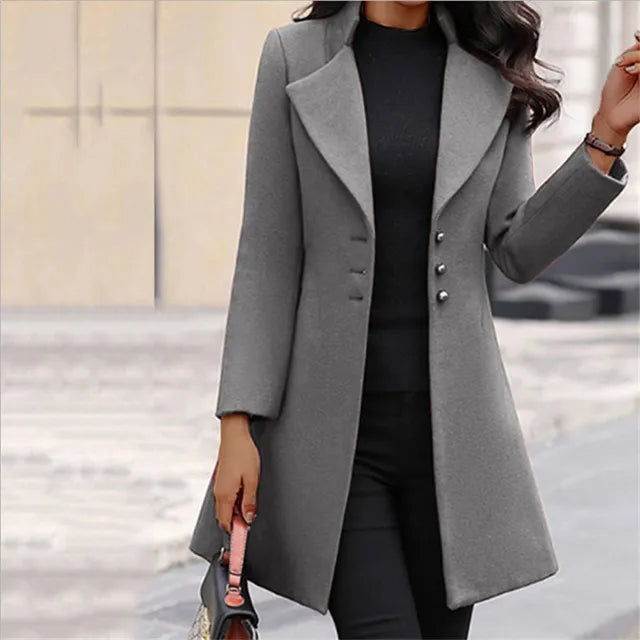 Wollen Coat β Lange mouwen