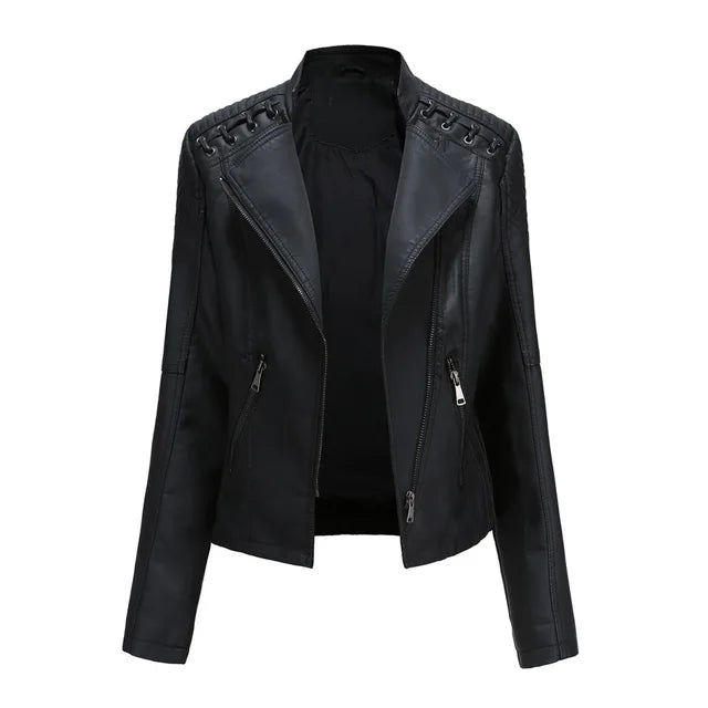 Leren Bikerjas