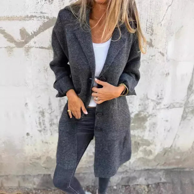 Celine™ - Lichtgewicht Longcoat voor Moeiteloze Elegantie!