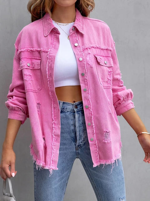 Denim Cropped Jas