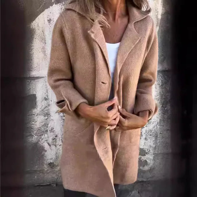 Celine™ - Lichtgewicht Longcoat voor Moeiteloze Elegantie!
