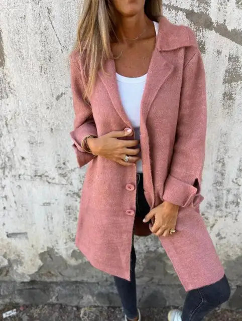 Celine™ - Lichtgewicht Longcoat voor Moeiteloze Elegantie!