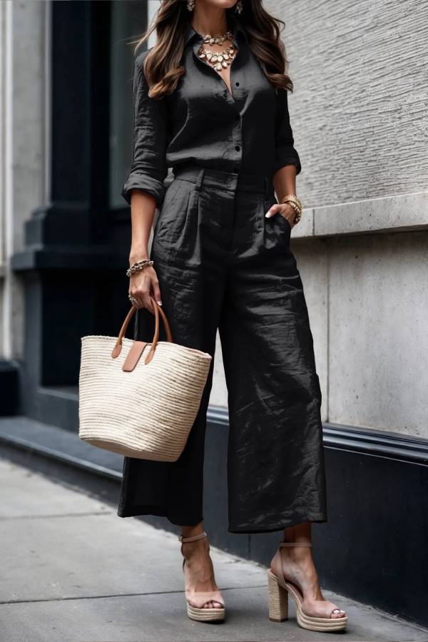 Chic Linen Twinset