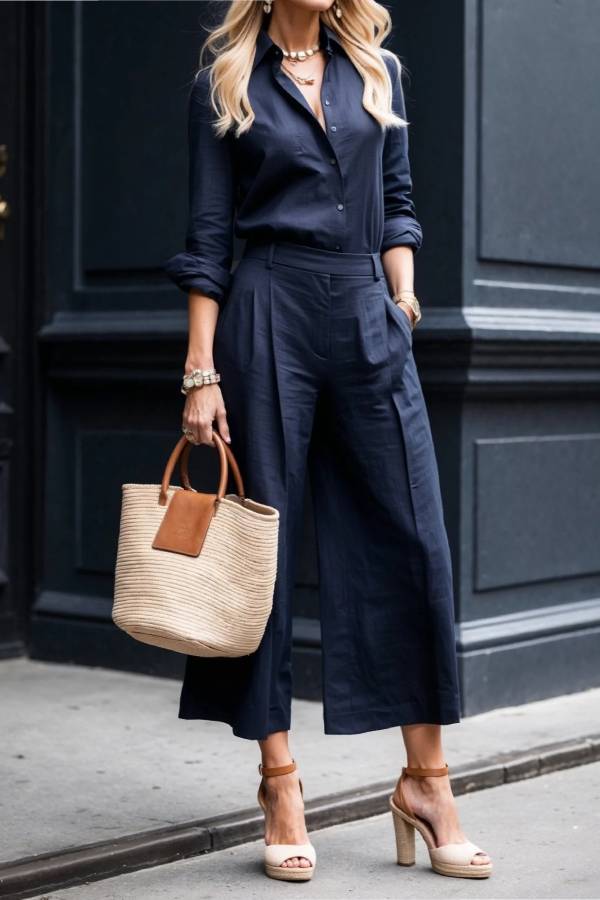 Chic Linen Twinset