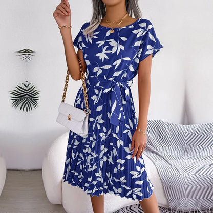 High Waist Floral Dress