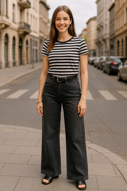 High Waist Wide Leg Jeans
