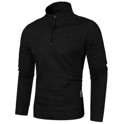 Oversized Solid Half-Zipper
