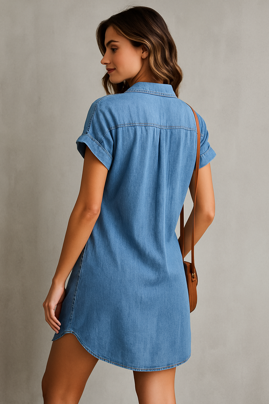 Denim Midi-Jurk