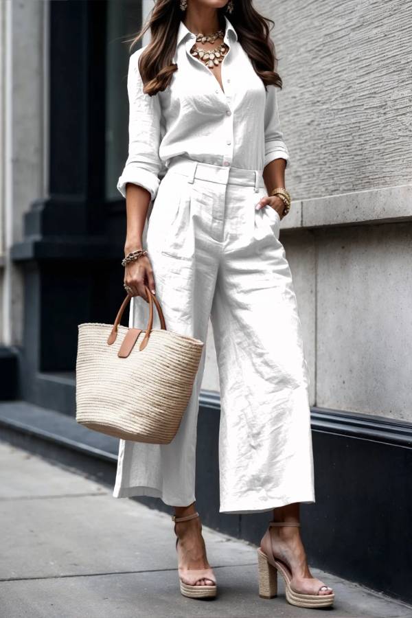 Chic Linen Twinset