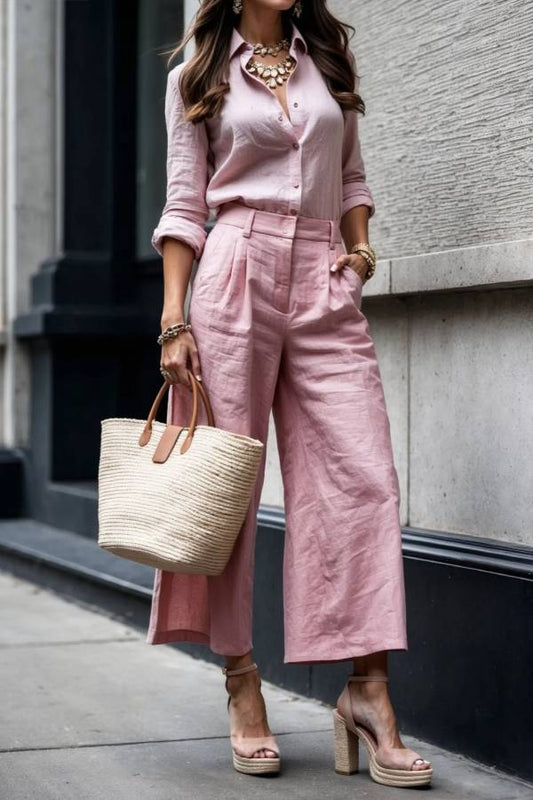 Chic Linen Twinset