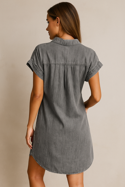 Denim Midi-Jurk