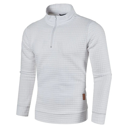 Oversized Solid Half-Zipper